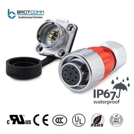 DH-20 SERİSİ 9-PİN GÜÇ SOKETLERİ 400V 5A