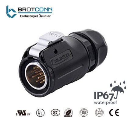 LP-20 12-Pin Erkek Güç Konnektörü 400V 5A