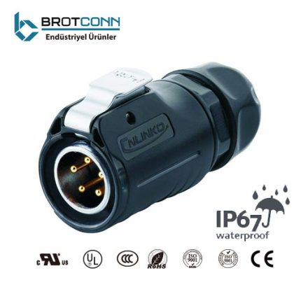 LP-20 5-Pin Erkek Güç Konnektörü 500V 12A