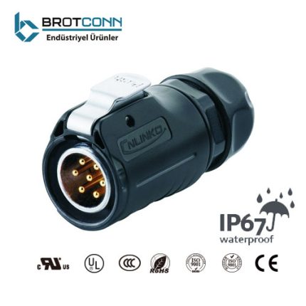 LP-20 7-Pin Erkek Güç Konnektörü 500V 12A