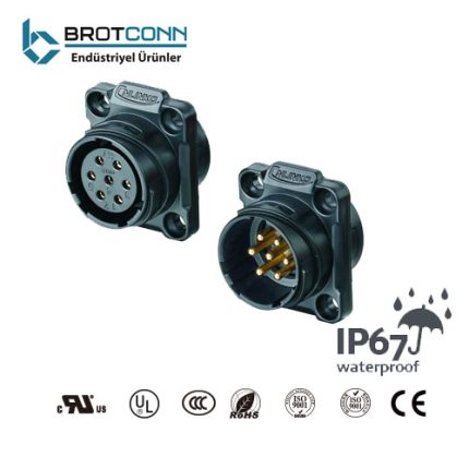 YM-20 7-PİN GÜÇ SOKETİ 400V 12A