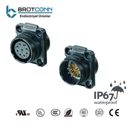 YM-20 9-PİN GÜÇ SOKETİ 250V 5A