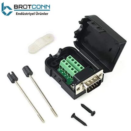 D-SUB9 RS232 Erkek Vida Bağlantılı Soket